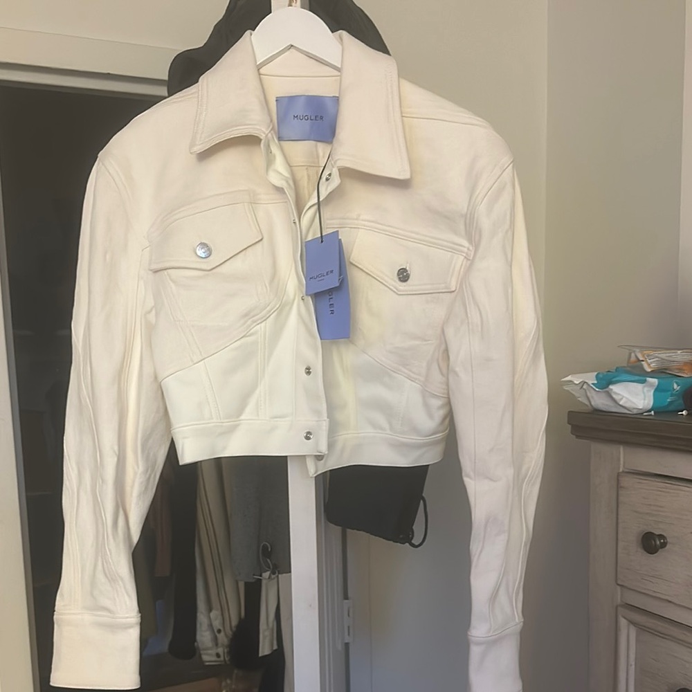 Mugler Cream Women's Jacket